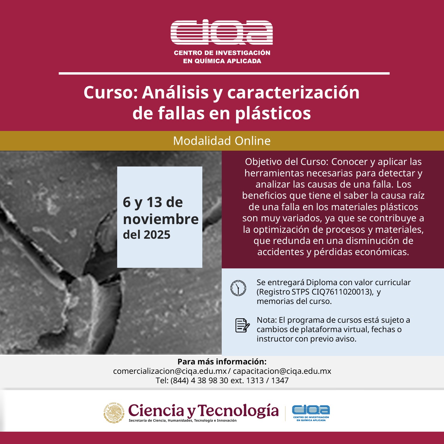 Análisis y Caracterización de Fallas en Plásticos